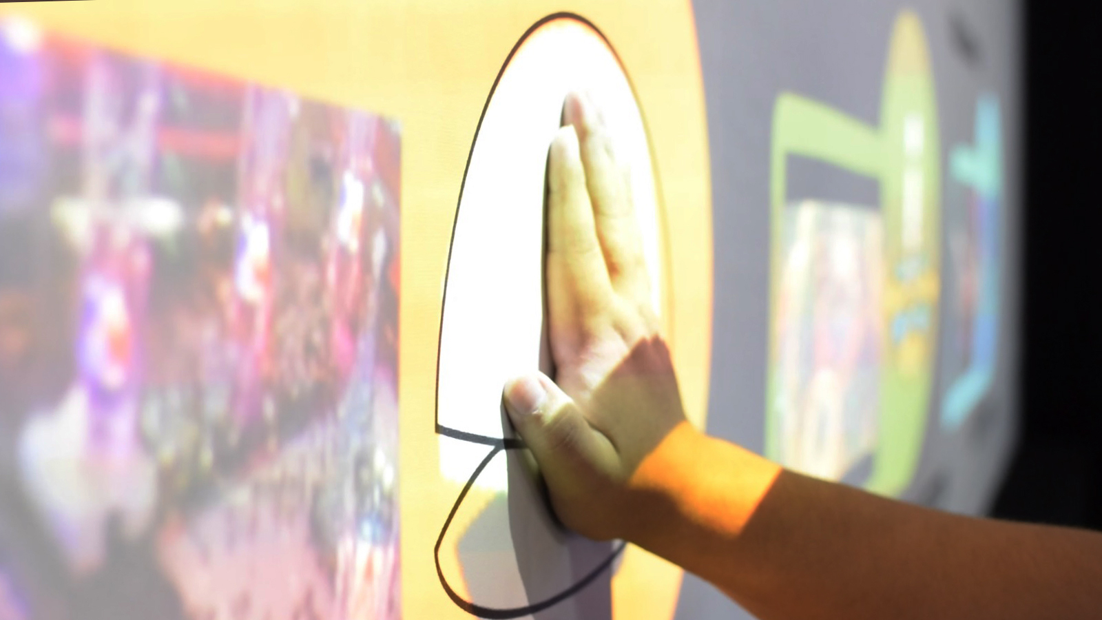 Digital Jalebi Touch Wall Projection